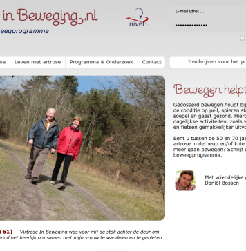 Artrose: minder pijn en makkelijker bewegen door internetprogramma