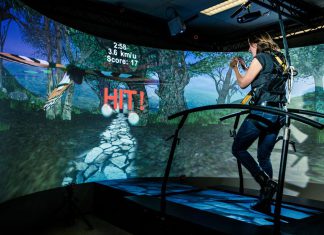 Virtuele wereld voor loopbehandeling