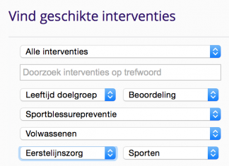 Database met erkende interventies voor sporten en bewegen in de buurt
