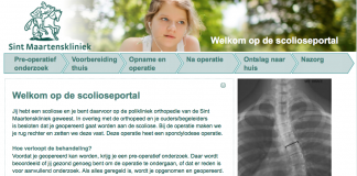 Online portal over scoliosebehandeling voor iedereen toegankelijk