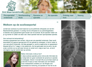 Online portal over scoliosebehandeling voor iedereen toegankelijk