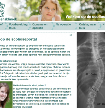 Online portal over scoliosebehandeling voor iedereen toegankelijk