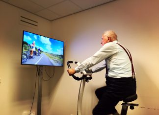 Patiënt met Parkinson succesvol op de hometrainer