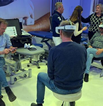 Gebruik van VR-technologie levert fysiotherapeut én patiënt volop voordelen op Workshop Corpus VR bij Enraf-Nonius 2023-05-12 om 15.59.15