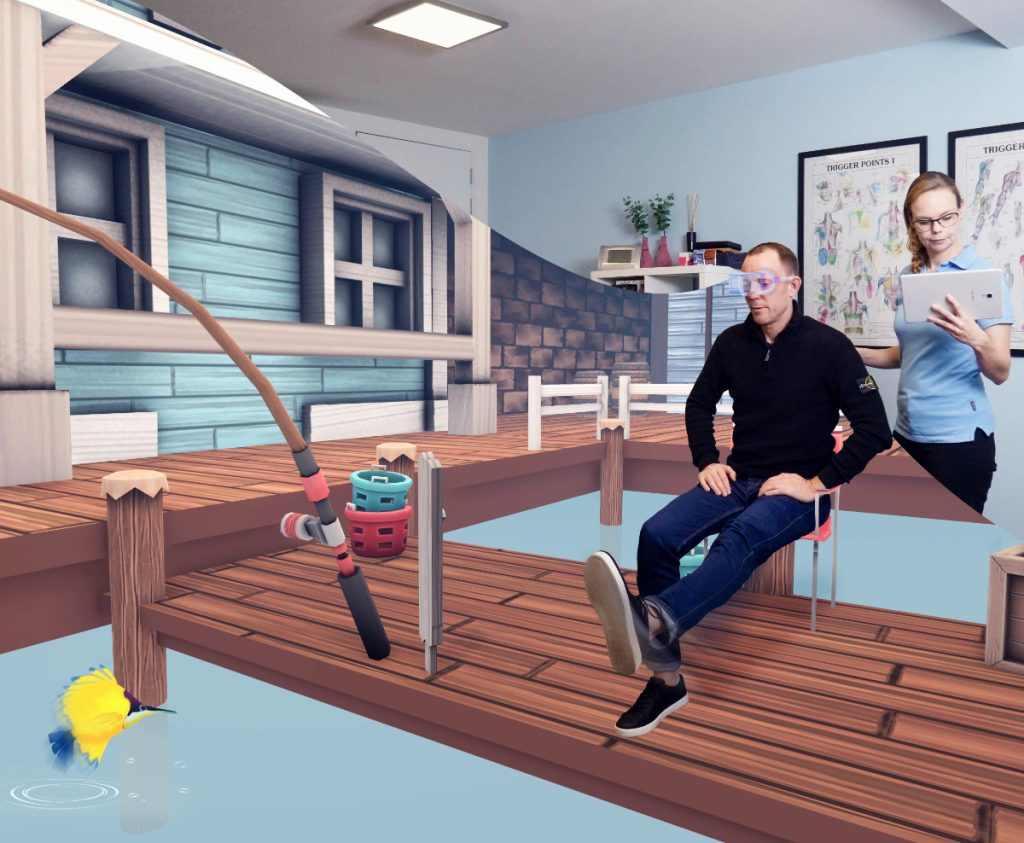 Virtual Reality maakt het voor cliënten met mentale- en of lichamelijke klachten mogelijk op een leuke en effectieve manier te trainen met speelse oefeningen. 