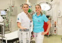 Fysiotherapeut kijkt mee bij patiënten op de Spoedeisende Hulp Op de foto: klinisch fysiotherapeut Kira Stok (links) en SEH-verpleegkundige i.o. Hester Molenaar coördineren de pilot.